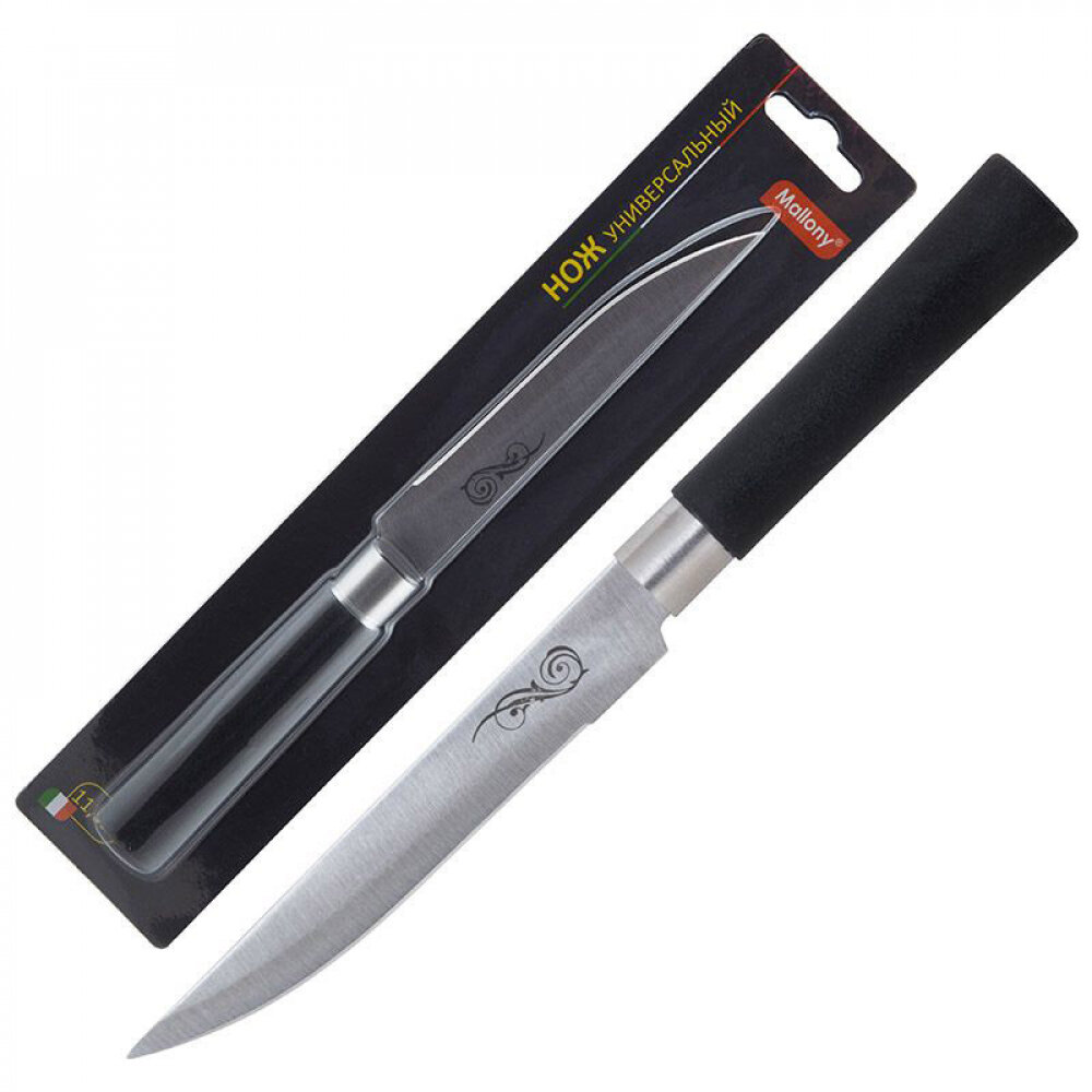 Mallony Нож с пластиковой рукояткой MAL-05P универсальный 115 с 985376