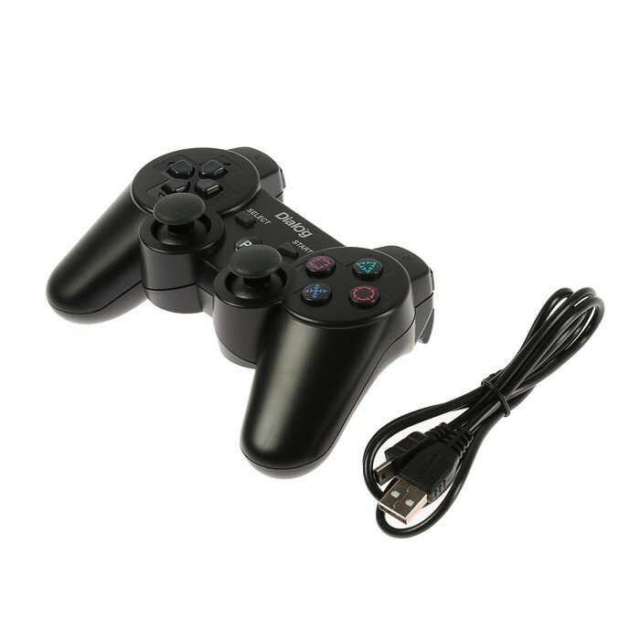 Джойстики и геймпады Dialog Геймпад Dialog Gan-Kata GP-A16RF, беспроводной, вибрация, для PS3, USB, черный