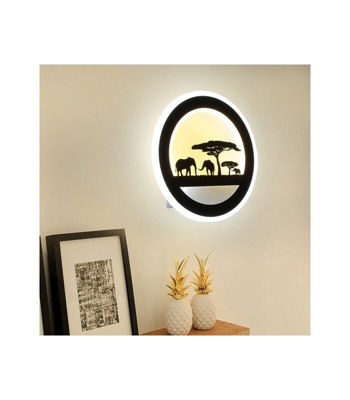 Декоративный светильник "Слоны" 220Вольт, 10Вт, нейтральный белый - фотография № 6