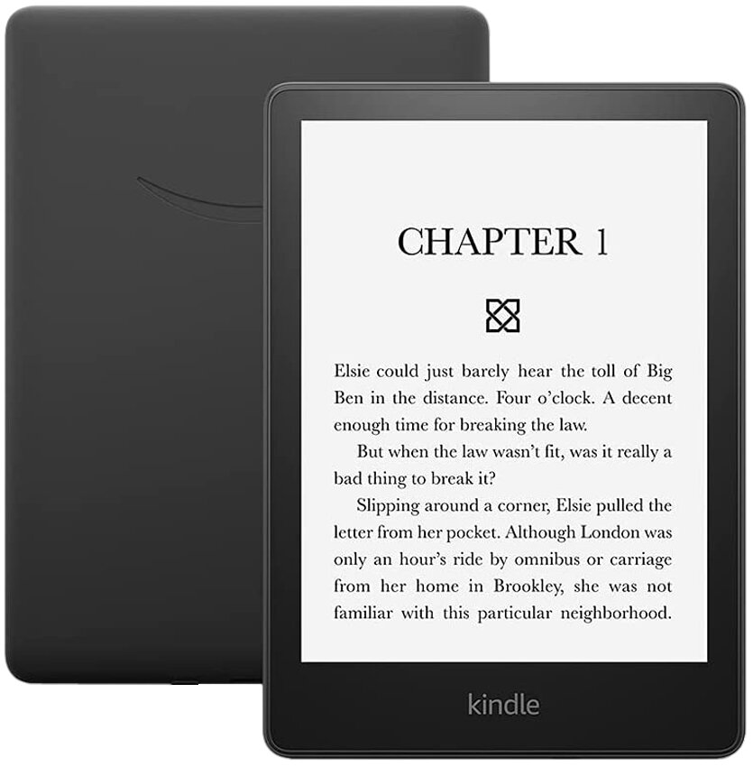 Электронная книга Amazon Kindle PaperWhite 2021 8Gb black Ad-Supported