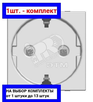 фото 1шт. - Zenit Розетка с заземлением со шторками и безвинтовыми клеммамми 16А 250В серебро / ABB; арт. N2288.6 PL; оригинал / - цᴇʜᴀ зᴀ 1шт