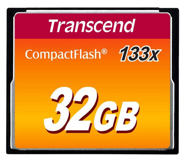 Карта памяти Transcend CompactFlash 32GB 133x Ultra Speed