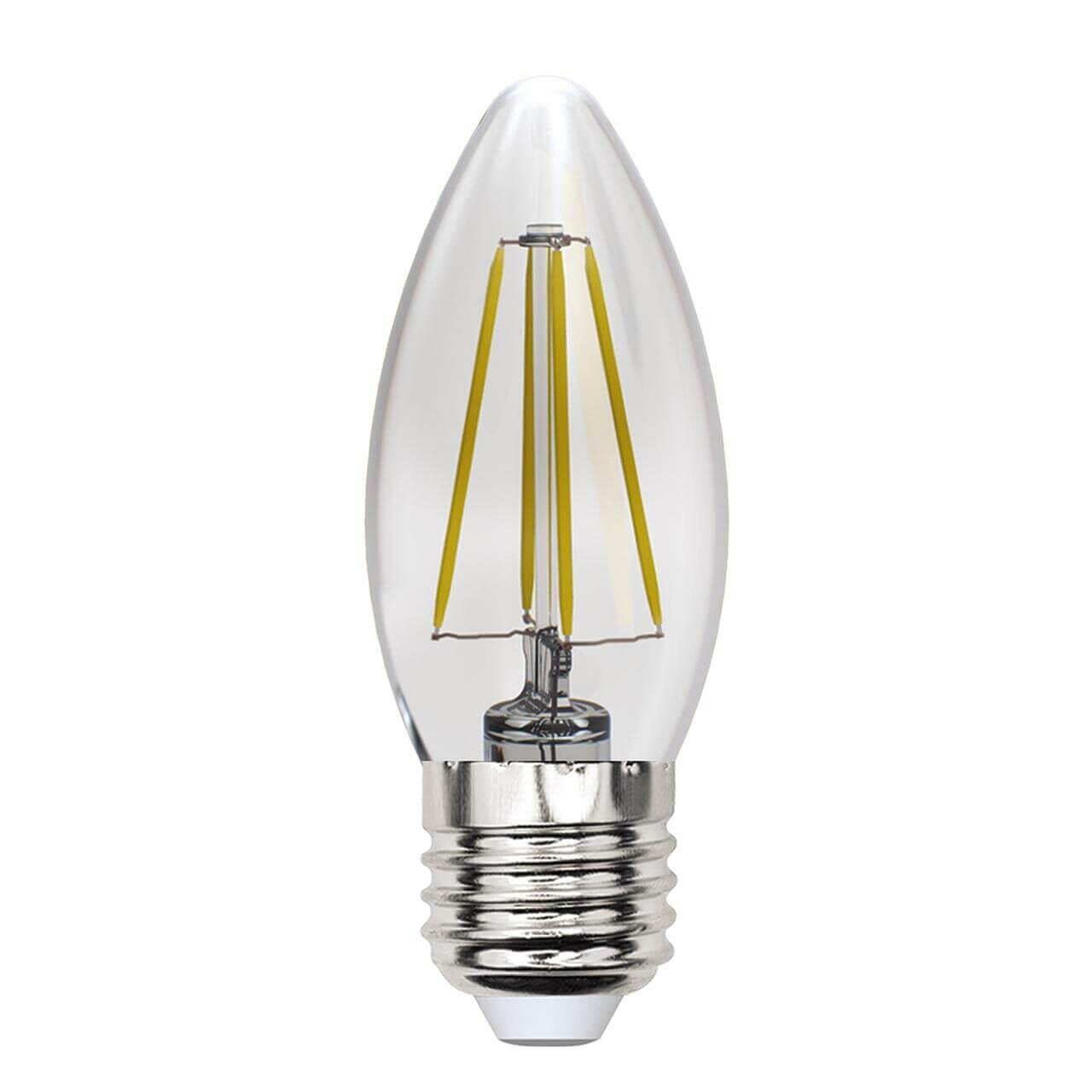 Uniel Лампа светодиодная филаментная (UL-00005902) Uniel E27 13W 4000K прозрачная LED-C35-13W/4000K/E27/CL PLS02WH