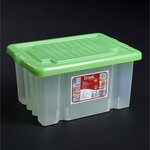 Darel plastic Ящик для хранения с крышкой Darel-box, 18 л, 40×30×23 см, цвет микс - изображение