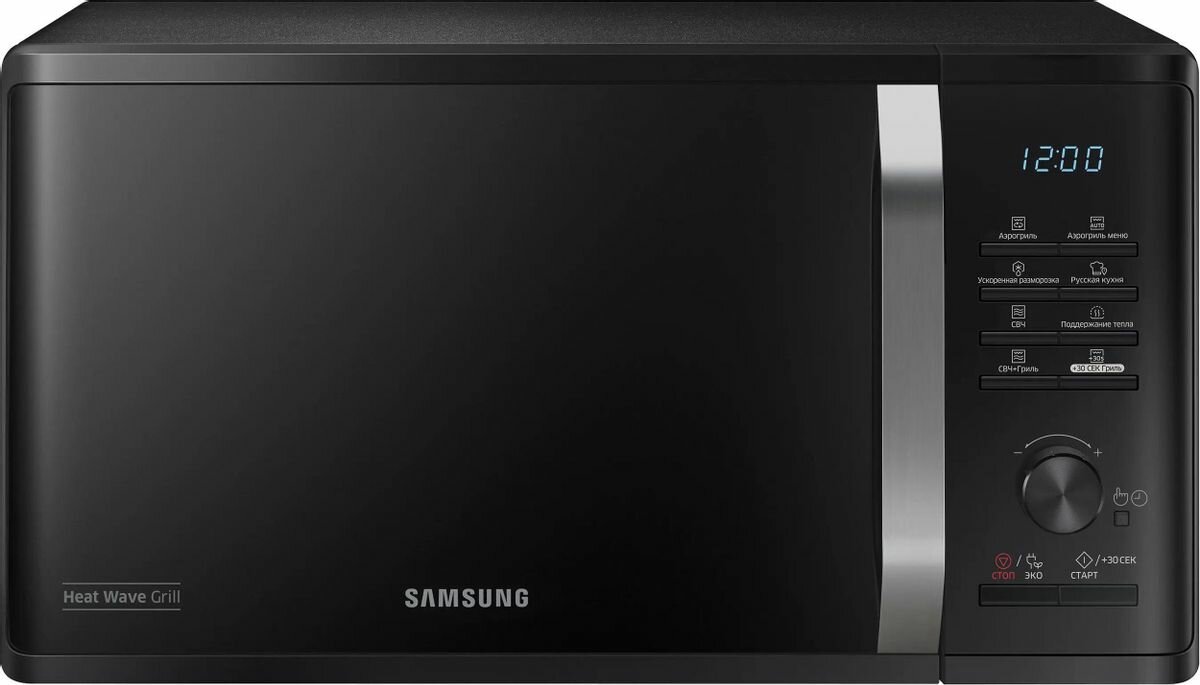 фото Микроволновая печь SAMSUNG MG23K3575AK/BW, 800Вт, 23л, черный