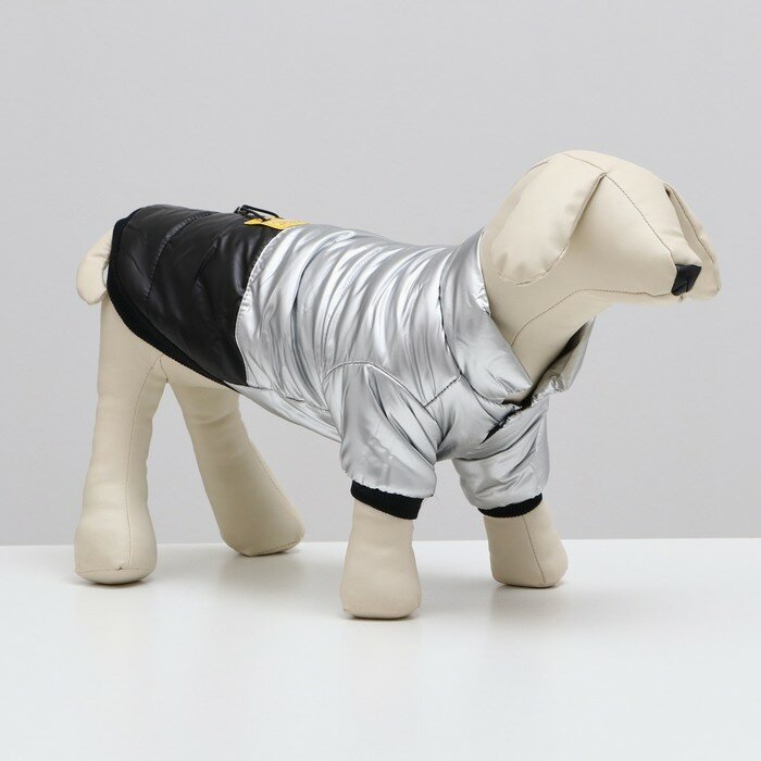 Куртка для собак "Космонавт", размер 10, чёрно-золотая (ДС 25, ОШ 30, ОГ 38 см) 9078285 - фотография № 1