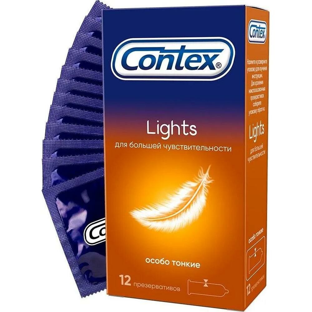 Contex Lights Презервативы тонкие, 12 шт.