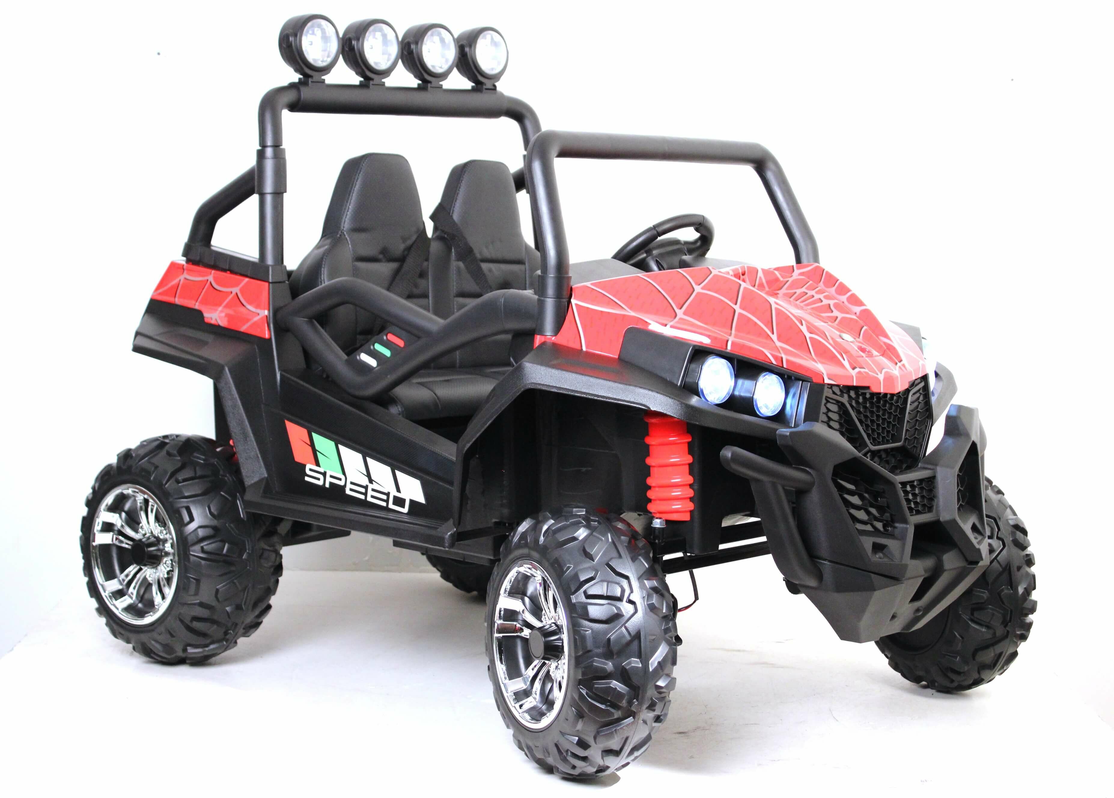 Детский электромобиль T888TT 4WD 24V красный Spider (RiverToys), полноприводный, с пультом