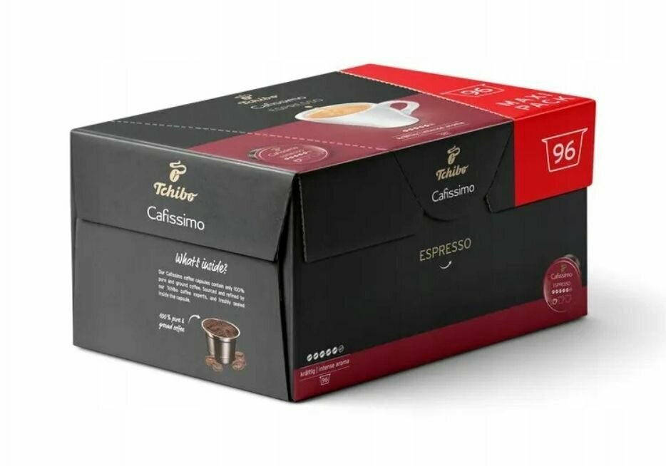 Кофейные капсулы Tchibo Cafissimo Espresso Intense Aroma 96 капсул - фотография № 3