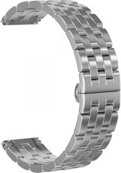 Ремешок стальной GSMIN Cuff 22 для Huawei Watch GT 2 Pro (Серебристый)