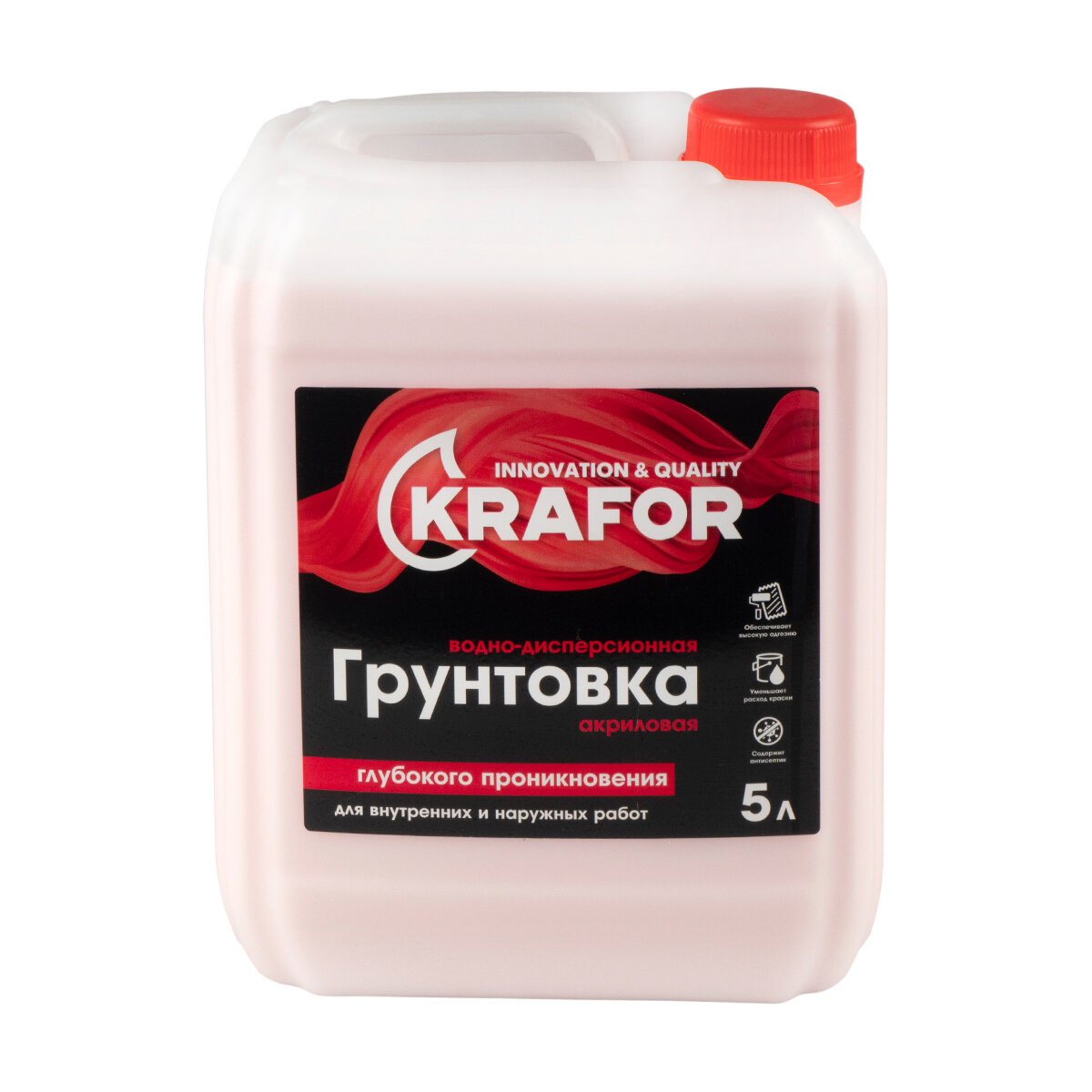 Грунтовка глубокого проникновения Krafor, 5 л