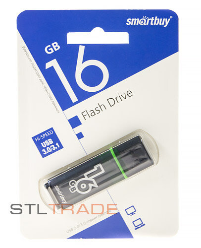 SB16GBGS-DG, 16GB USB 3.0 Glossy series, Dark Grey, SmartBuy