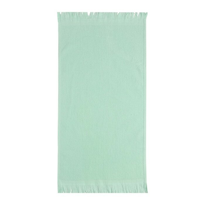 Полотенце махровое Love Life Fringe, 50х90 см, цвет мятный, 100% хлопок, 380 гр/м2 - фотография № 2
