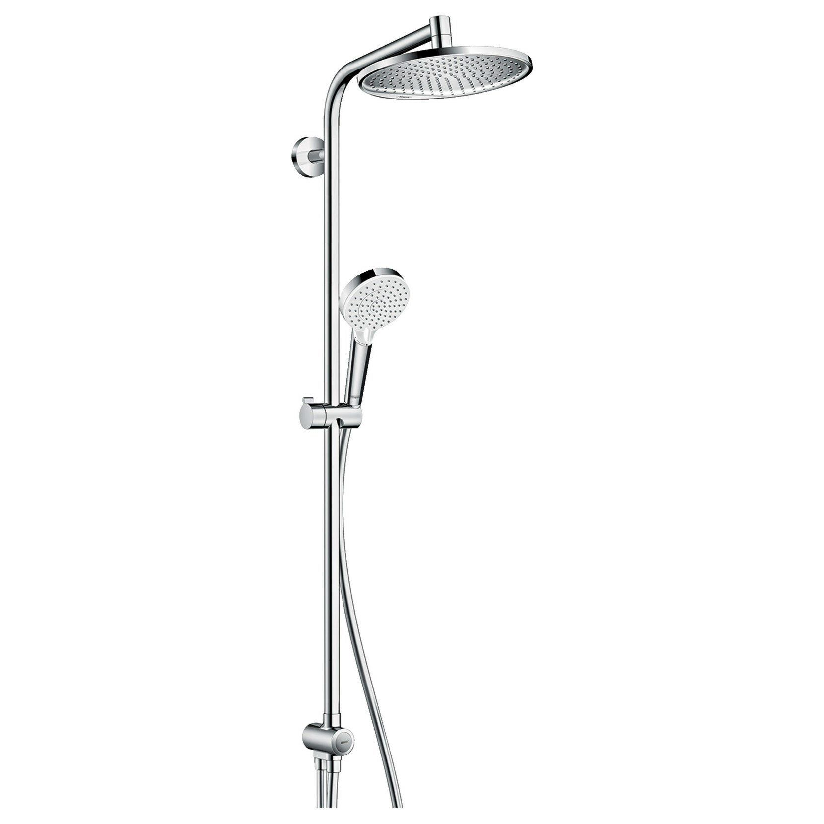 Душевой гарнитур Hansgrohe Crometta S 240 1jet Showerpipe Rеno 27270000 с верхним душем