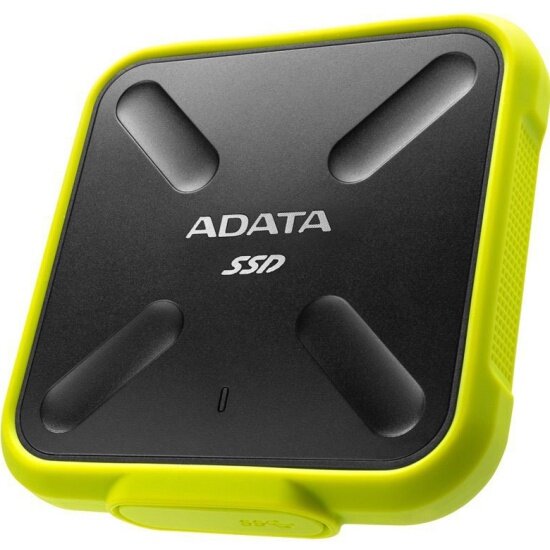 Внешний твердотельный накопитель SSD ADATA A-DATA ASD700 512Gb USB3.2 Yellow (ASD700-512GU31-CYL)