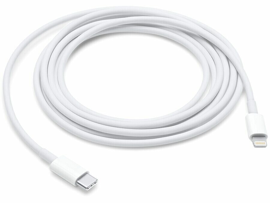 Кабель Apple USB Type-C - Lightning, 2 м, белый (MKQ42ZM/A)