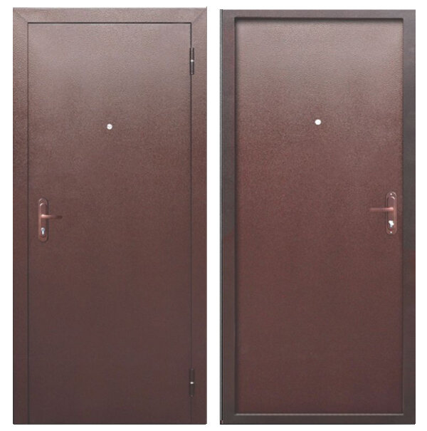 Входная дверь Цитадель (Ferroni) Стройгост 5 РФ Металл/металл Медный антик 960х2050 Петли справа