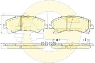 Колодки Тормозные Isuzu D-Max 02-/Chevrolet Trailblazer 12- Передние Girling арт. 6135455