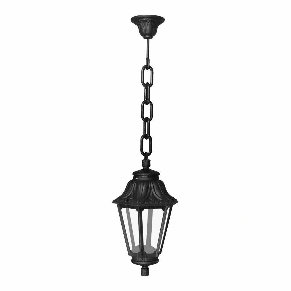 Подвесной уличный светильник Fumagalli Sichem/Anna E22.120.000.AXD1L, Черный и Прозрачный, с лампой 1200Lm, 4000К