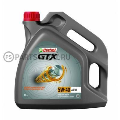 CASTROL 15B9F5 Масло GTX 5W-40 A3/B4 4л SM/CF Renault RN 0700/0710 VW 502.00/505.00