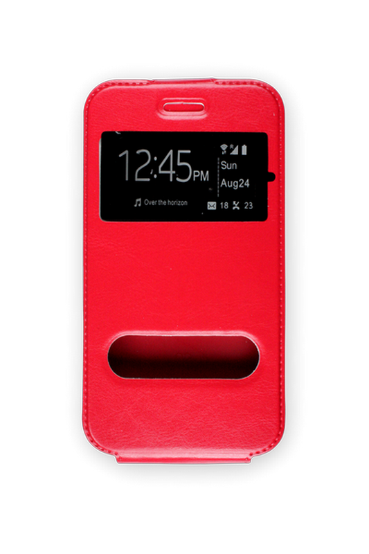 "Универсальный ЭКО-чехол Partner Flip-case 5.0""-5.5"", красный"