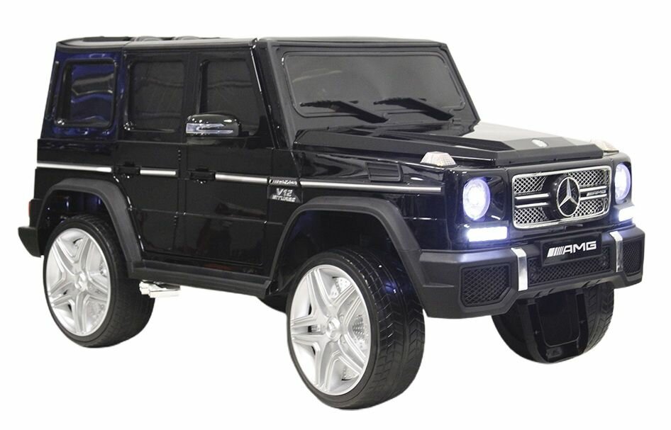 Детский электромобиль Мercedes-Benz G65 (4*4) черный (RiverToys)