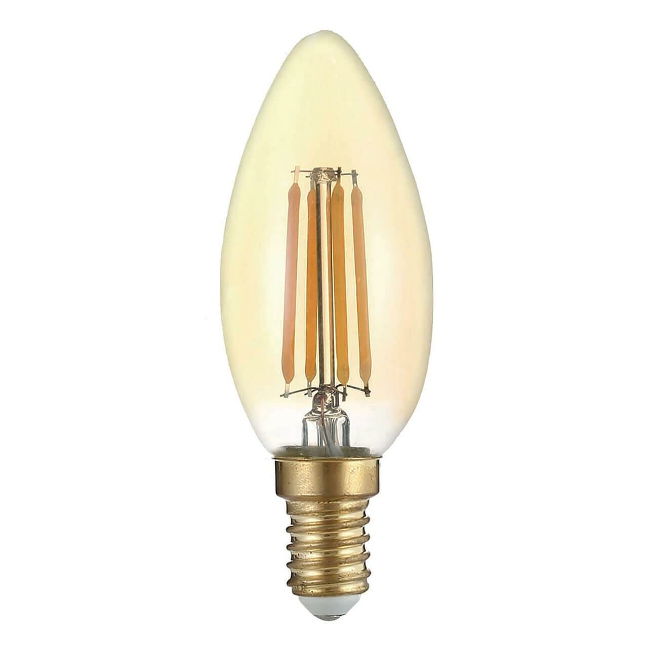 Thomson Лампа светодиодная филаментная Thomson E14 9W 2400K свеча прозрачная TH-B2115 - фотография № 1