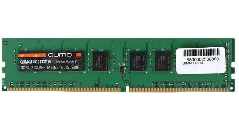     QUMO QUM4U-8G2133P15 DIMM 8Gb DDR4 2133 MHz QUM4U-8G2133P15