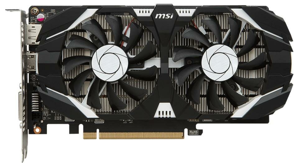 Видеокарта MSI GeForce GTX 1050 Ti GeForce GTX 1050 Ti 4GT OCV1 4096Mb