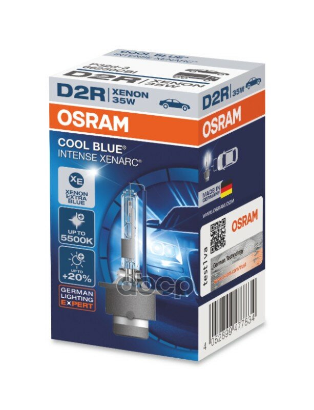 Лампа Автомобильная D2r 85v-35w (P32d-3) Xenarc Cool Blue Intense (Osram) Osram арт. 66250CBI