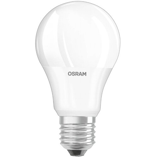 Лампа OSRAM LED Star E27 A60 10Вт, светодиодная LED, 1055 лм, эквивалент 100Вт, тёплый свет 2700К