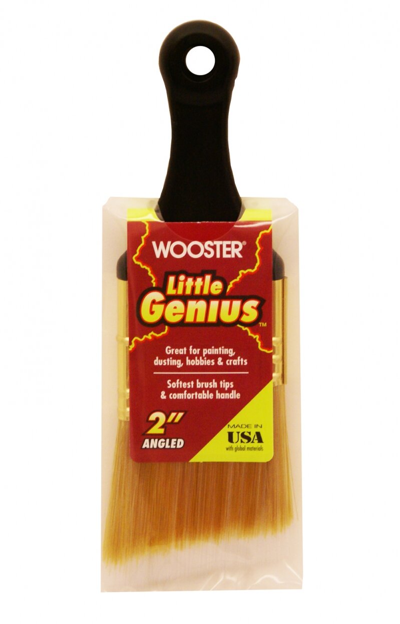 Wooster Кисть угловая с короткой ручкой Little Genius (Q3222-1 1/2 381см)