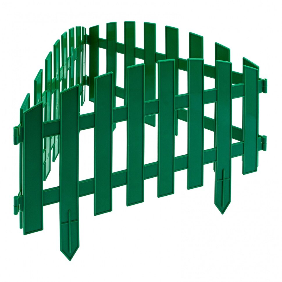Забор декоративный "Винтаж", 28 х 300 см, зеленый, Россия, Palisad - фотография № 1