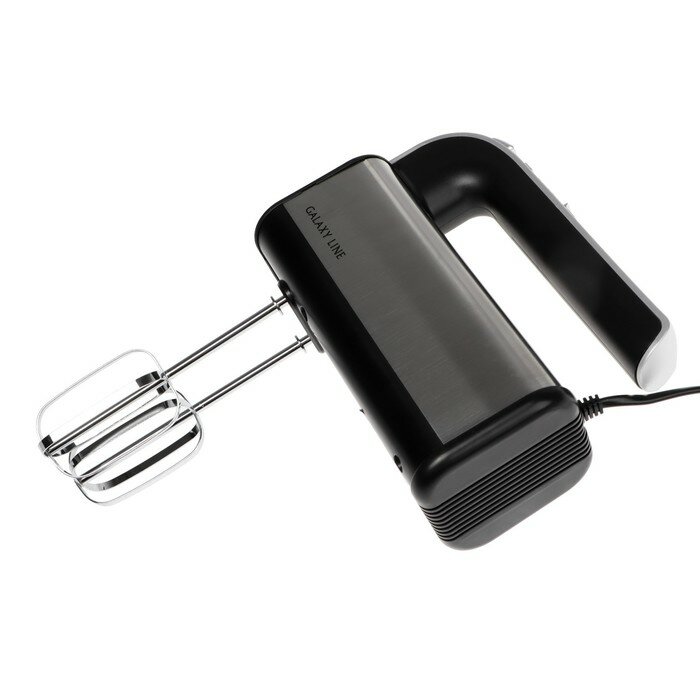 фото Миксер Galaxy LINE GL 2228, ручной, 700 Вт, 5 скоростей, серебристо-чёрный