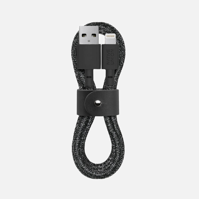 Кабель Native Union Belt Apple Lightning Small чёрный , Размер ONE SIZE