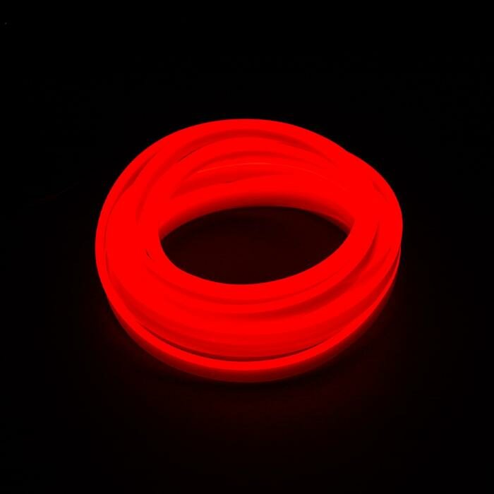 Гибкий неон C2R Неоновая нить для подсветки салона, красная, 3 м - фотография № 1