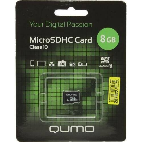 SD карта Qumo QM8GMICSDHC10NA