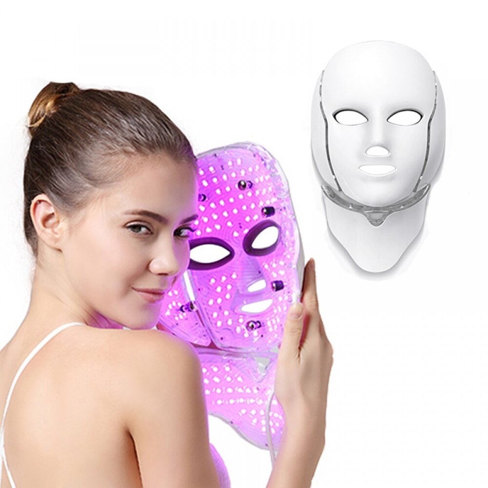 Beauty Star Светодиодная LED маска с функцией микротоков и накладкой для шеи - фотография № 8