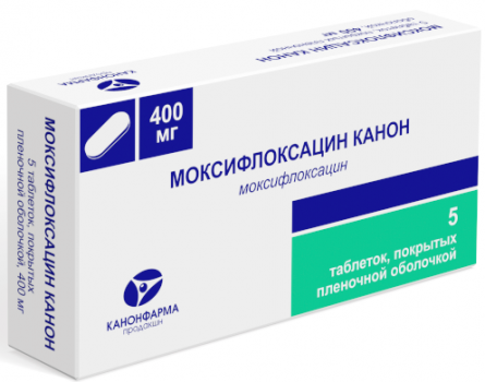 Моксифлоксацин канон ТАБ. П.П.О. 400МГ №5