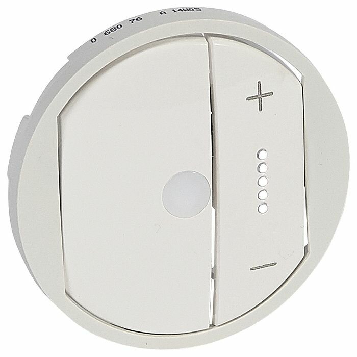 фото Накладка на светорегулятор Legrand CELIANE, скрытый монтаж, белый, 068076