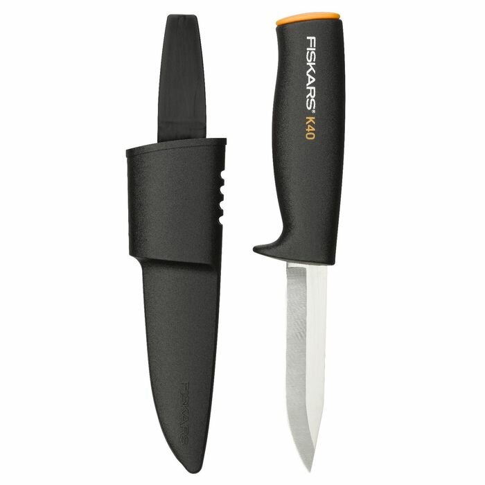 FISKARS Нож садовый, 22,5 см, с пластиковой ручкой