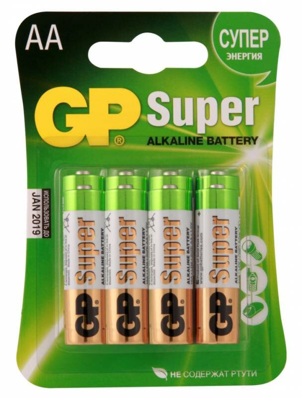 Батарейка GP Super Alkaline 15A LR6 AA (8шт.)