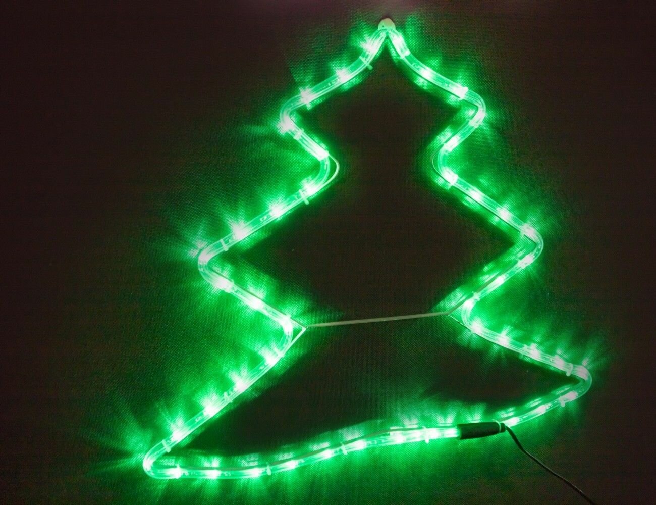 Фигура из светодиодного дюралайта елочка зеленая, 50 см, контроллер, уличная, SNOWHOUSE I-R-LDP2TR-C-N