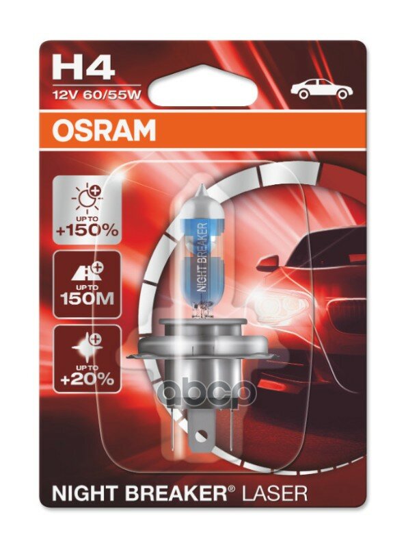 Лампа Osram Галогеновая H4 P43t 60w Osram арт. 64193NL-01B