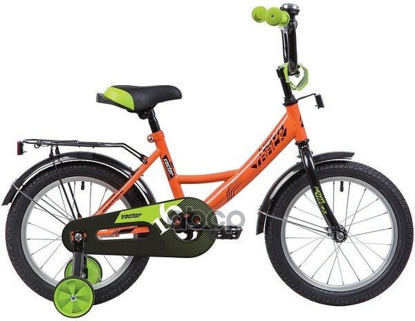 Велосипед 12 Детский Novatrack Vector (2020) Количество Скоростей 1 Рама Сталь 8,5 Оранжевый NOVATRACK арт. 123VECTOR.OR20