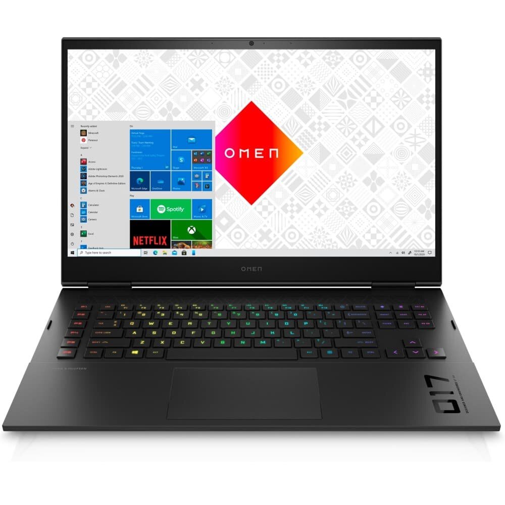 Ноутбук HP Omen 17-ck0045ur 17.3 QHD/ Core i7-11800H/ 16GB/ 1TB SSD/ GeForce RTX 3080 16GB/ Win10 (4E1C7EA)