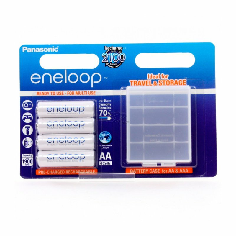 Аккумуляторы Panasonic Eneloop BK-3MCCEC4BE 1900 mAh, 4 шт, AA, с кейсом