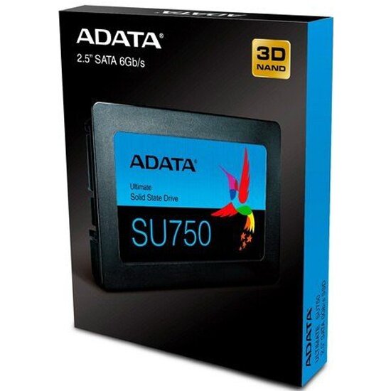 SSD диск ADATA 2.5" SU750 Client 256 Гб SATA III 3D NAND TLC ASU750SS-256GT-C