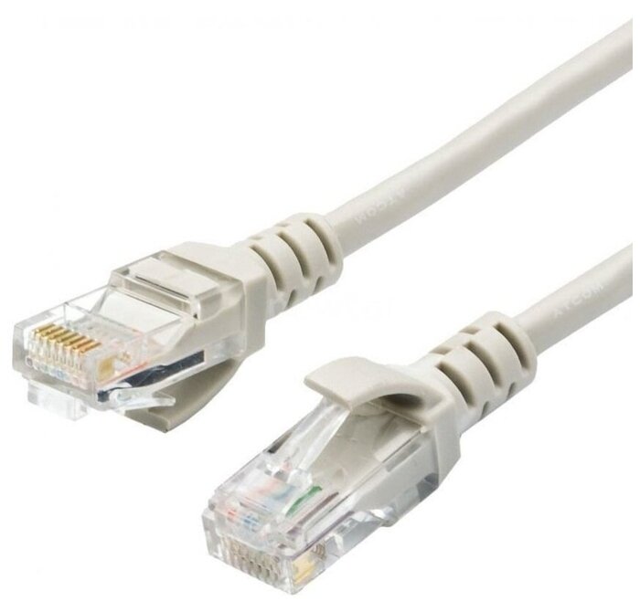 Atcom Патч-корд UTP 5e кат. Atcom AT4718 с разъемами RJ-45, серый (3.0м)