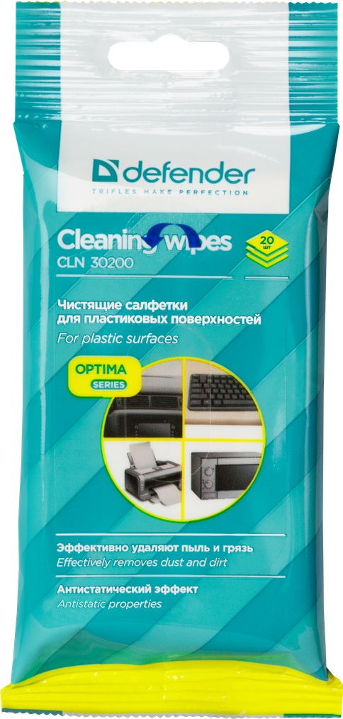 Салфетки для поверхностей Defender CLN 30200 Optima 20 шт